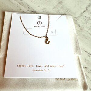 ✨ Brenda Grands Gold "U" Initial Necklace ✨